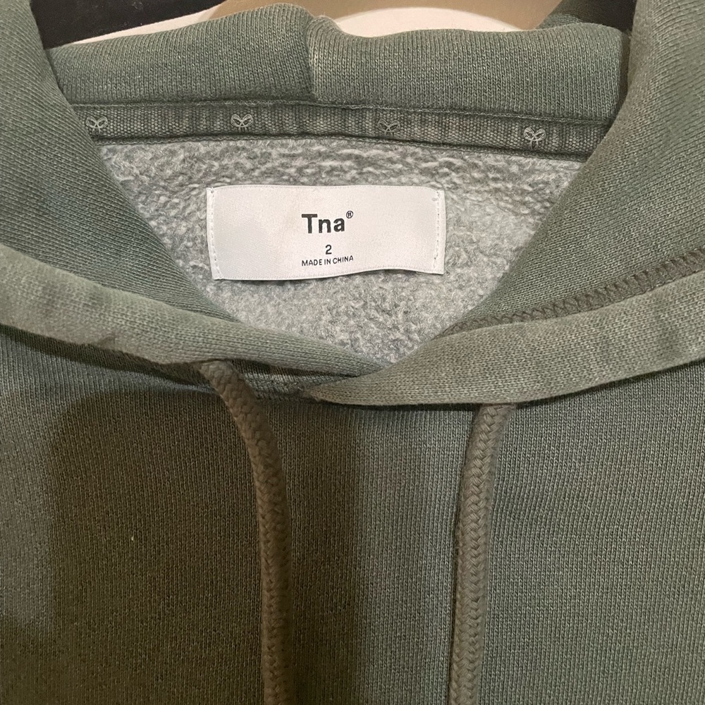 TNA Sage Green Hoodie - Picture 3 of 5